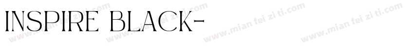 Inspire Black字体转换